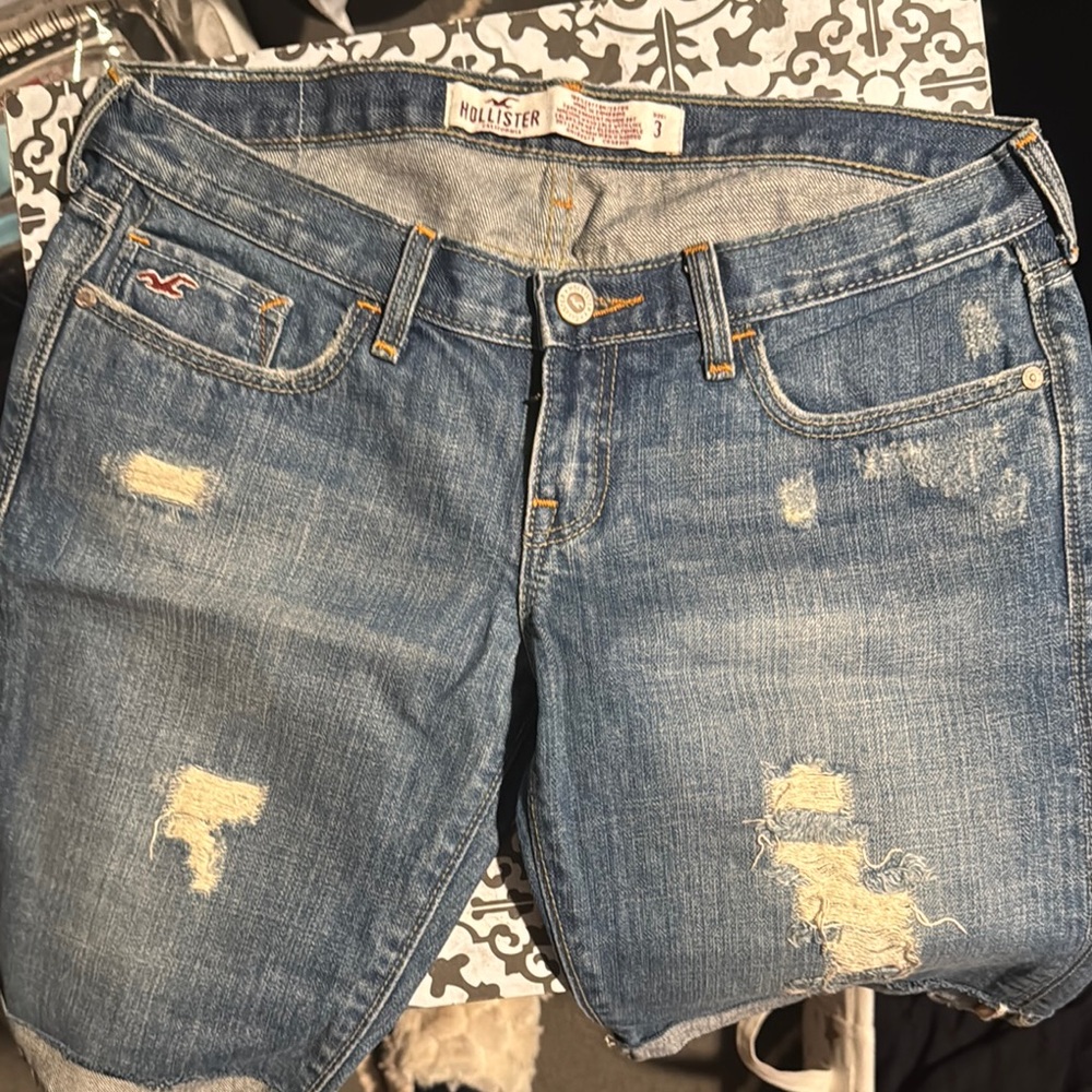 Hollister Distressed Denim Board Shorts sz. 3